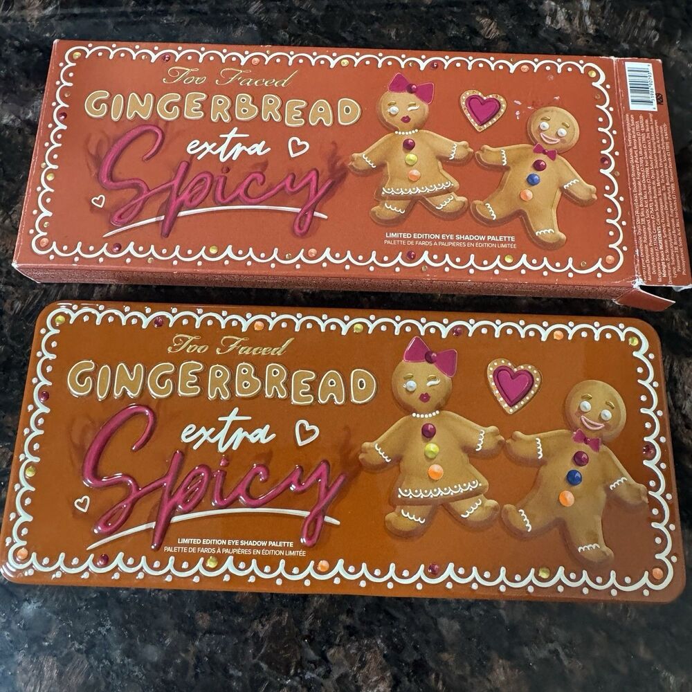 Too Faced Gingerbread Extra Spicy Eye Shadow Palette Limited Edition NEW